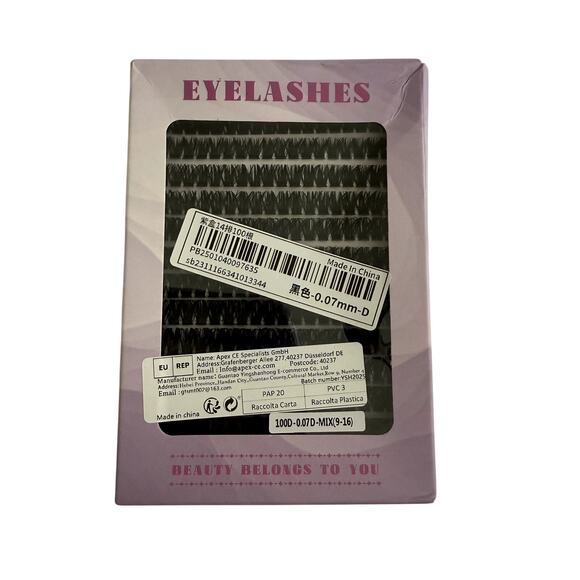 DIY Individual Lashes Pack 0.07mm-D in Black - Picture 1 of 2